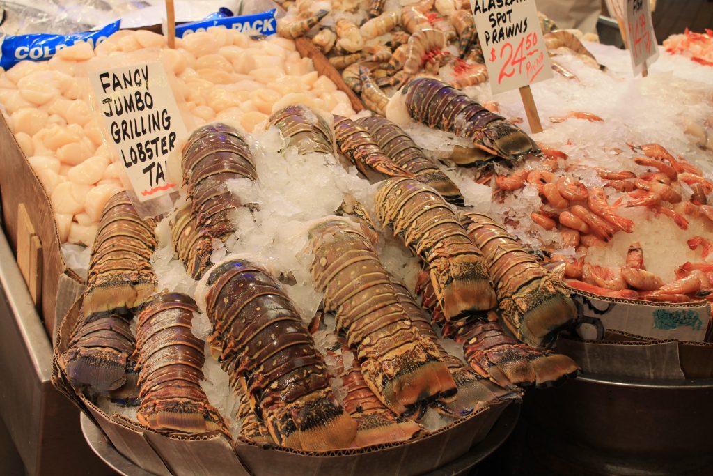 Pike Place Market em Seattle Pure Food Fish Market